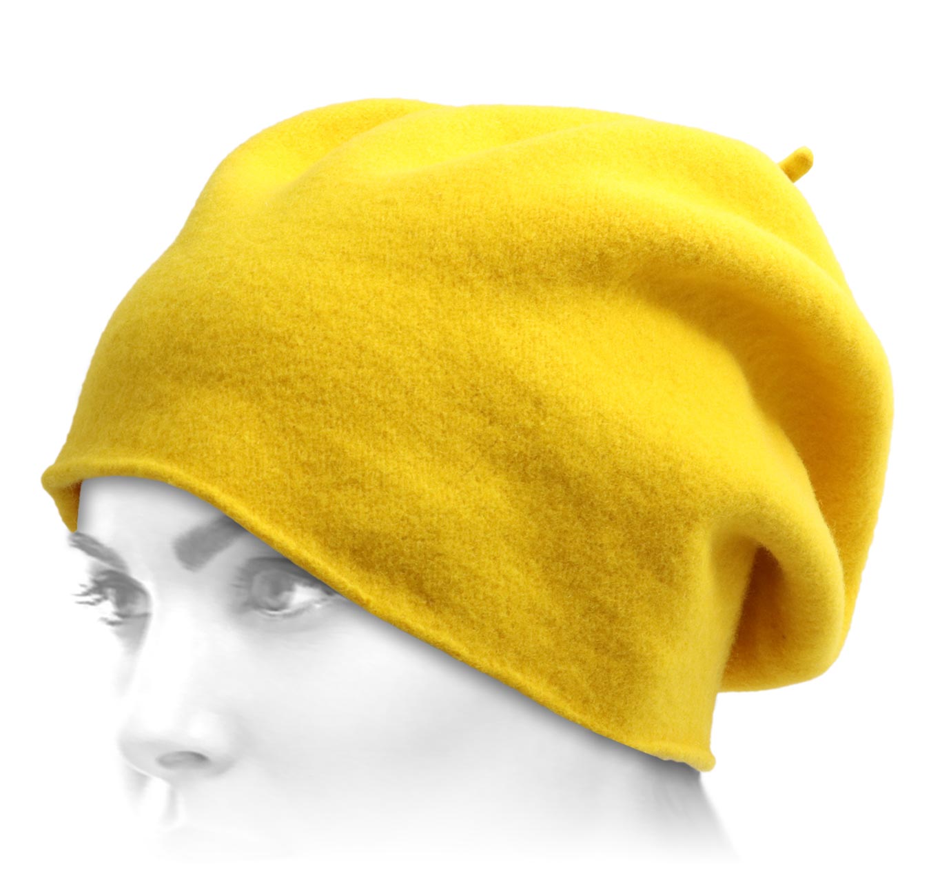 bonnet long Woollen Roll Upp Beret bonnet long Woollen Roll Upp Beret